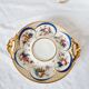 Tasse et soucoupe en porcelaine reproduction de sèvres décorées à la main par m.carpezat pour limoge