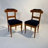 Biedermeier Chairs in Cherry Wood, Germany, 1830s, Set of 5