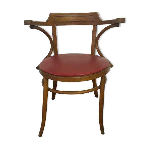 Fauteuil en bois courbé ancien