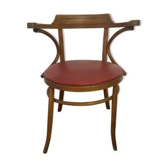 Old curved wooden chair