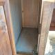bureau enfant, ado, bois massif et cuir rouge
