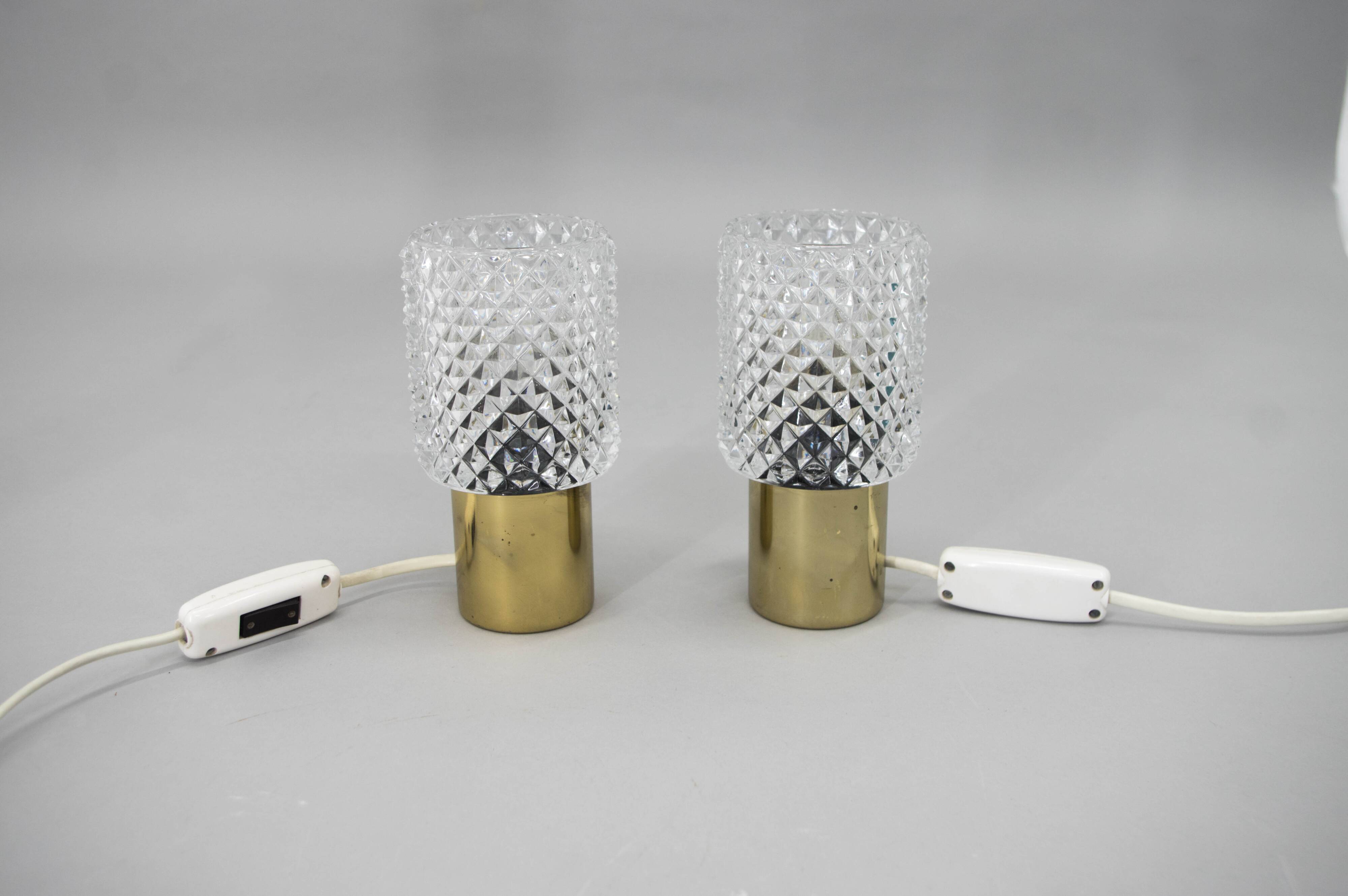 Set of Two Table / Bedside Lamps by Kamenicky Senov, 1960s