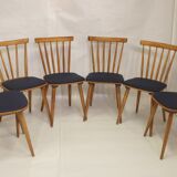 Set of 6 scandinavian vintage chairs 1960