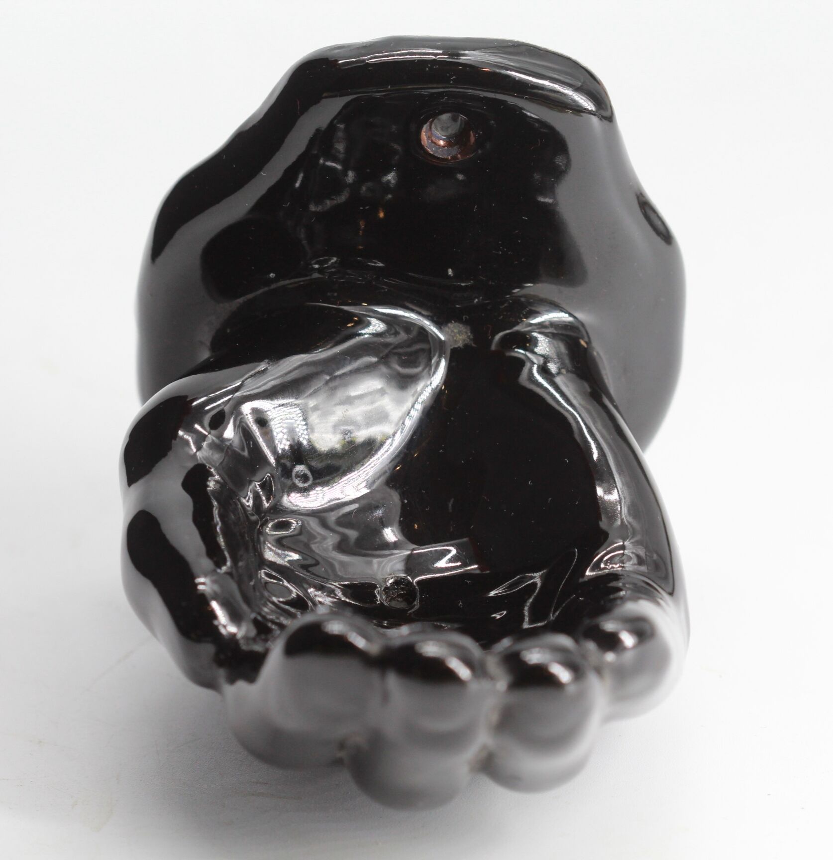 Black hand soap holder