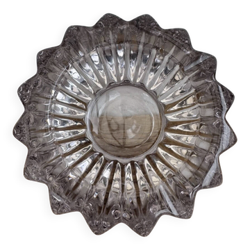 Cendrier / Vide-poche Art Déco violet verre moulé Modèle étoile  Pierr
