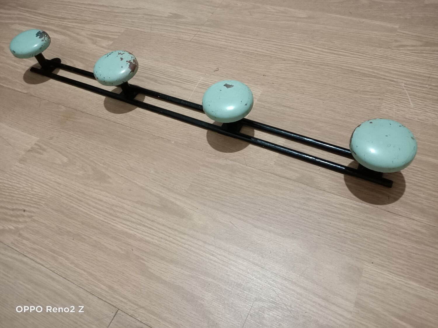 Vintage wall coat rack