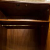 Scandinavian teak cabinet 1960 with mounting plan