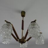 Scandinavian chandelier with five arms of light