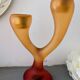 Vintage Candle Holder "Caution Curves" 1980s