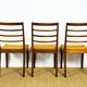 3 chaises scandinave 1960