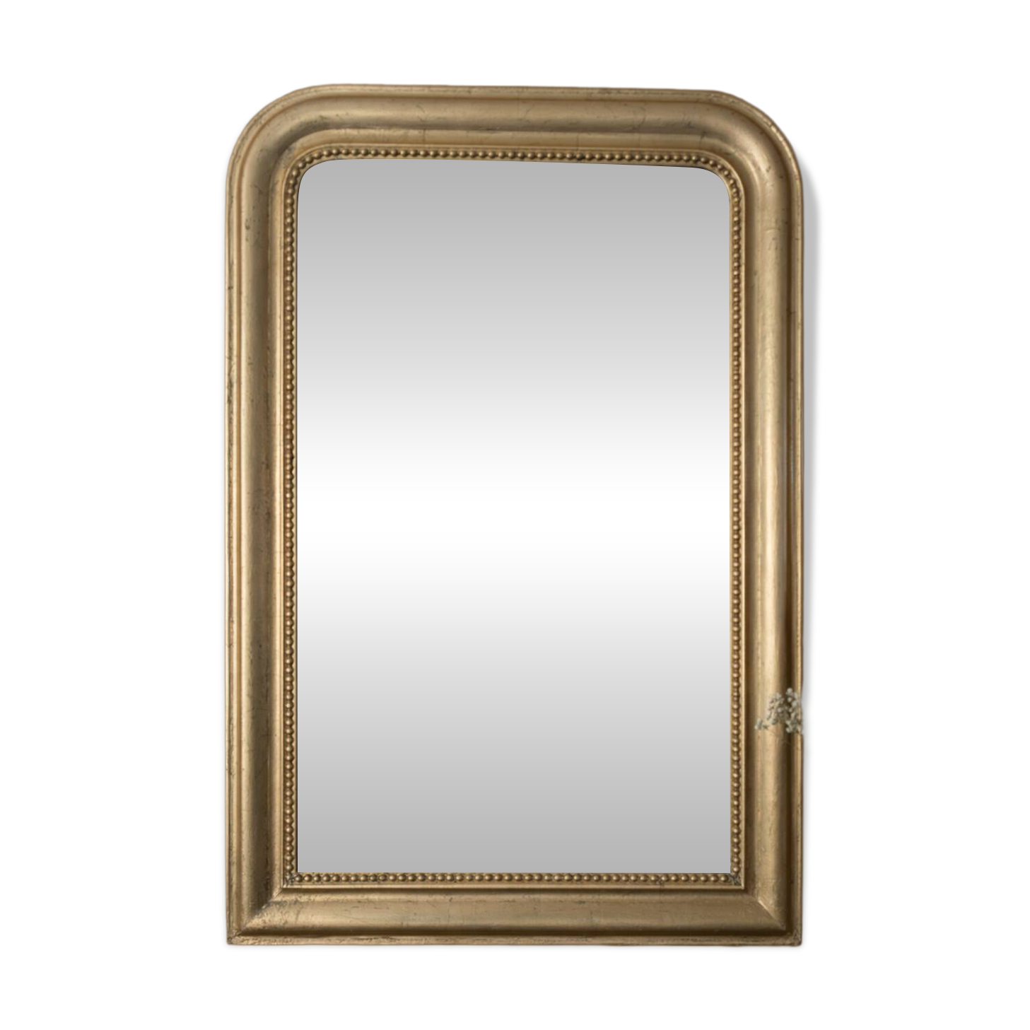 Large antique gilded mirror.