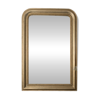 Large antique gilded mirror.