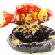 Old ceramic ashtray fish