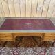 Bureau plat double de style Louis XVI en acajou à 8 pieds