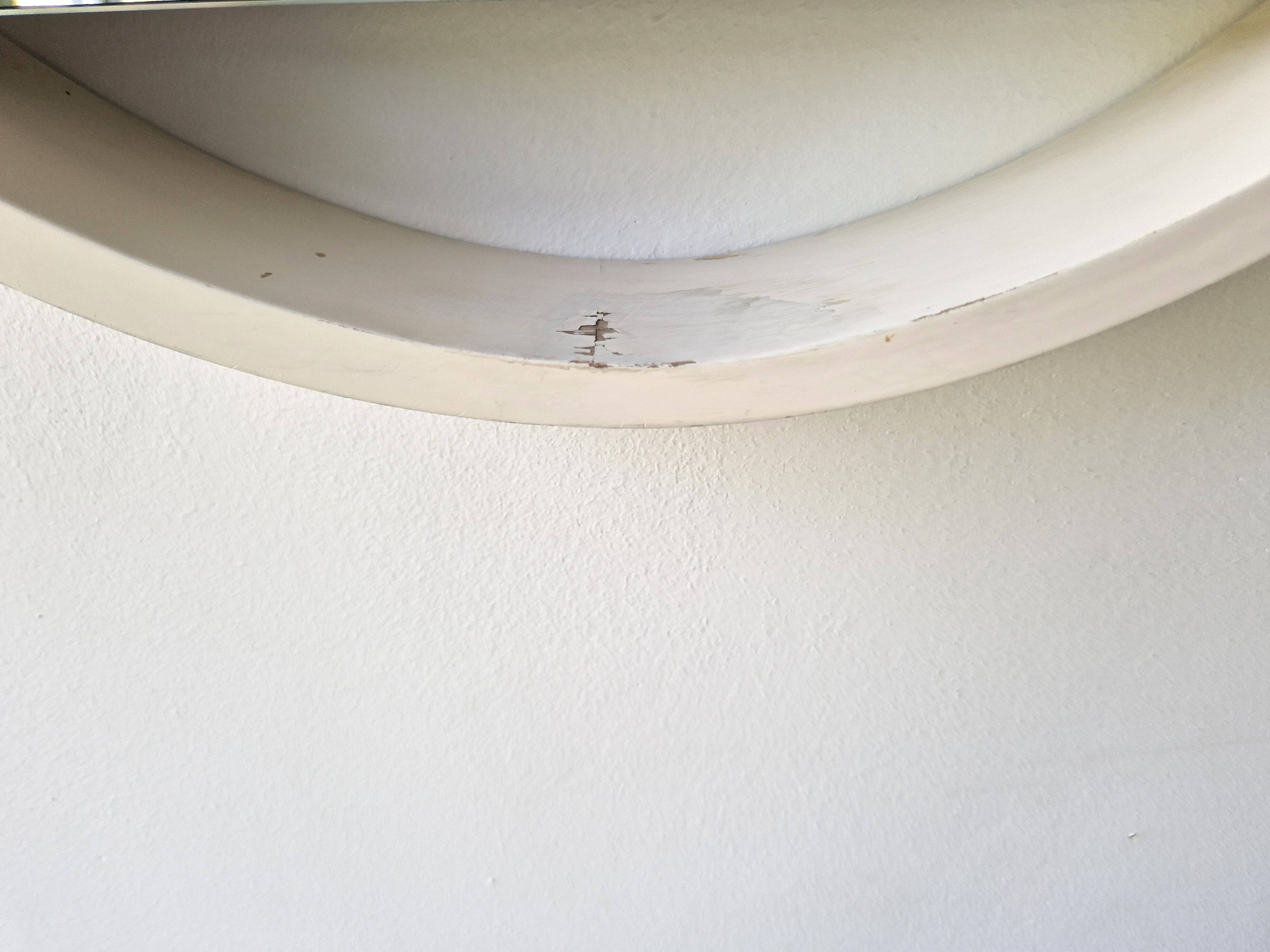 White ‘DZ84’ mirror by Benno Premsela for ‘t Spectrum, The Netherlands 1950's