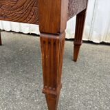 Art Deco table sculpted in solid wood