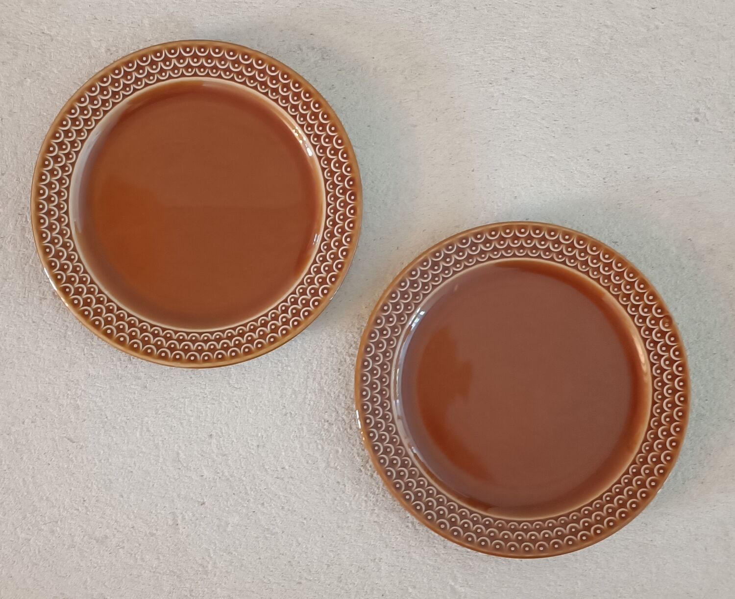 Set of 6 earthenware plates Made in Italy