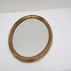 Oval wooden mirror gilded tower, medallion type