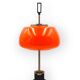 Oscar Torlasco, orange glass table / desk lamp, Prod. Lumi, 1960 ca.