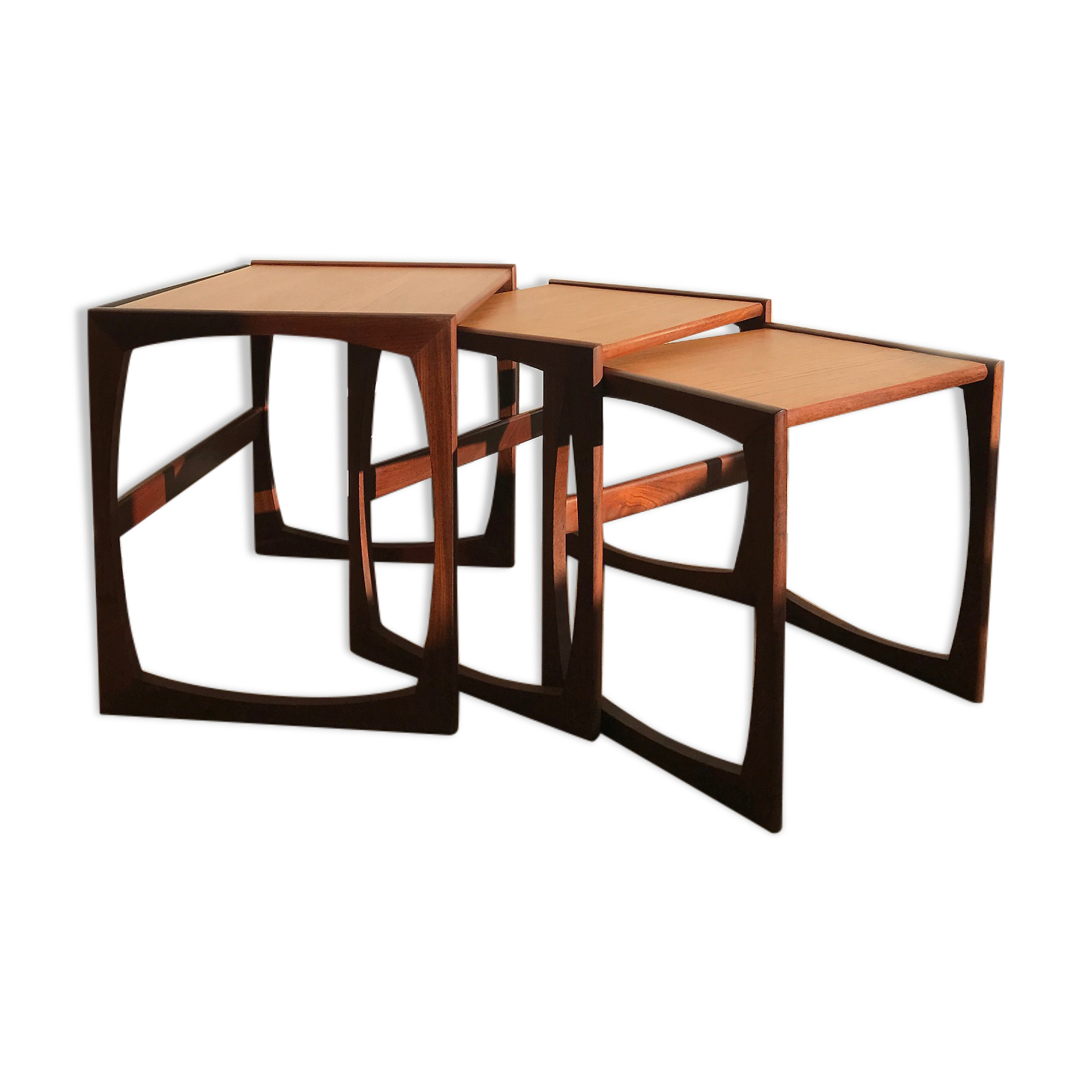 Tables basses gigognes en teck - Edition G Plan