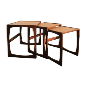 Teak pull-out coffee tables - Edition G Plan