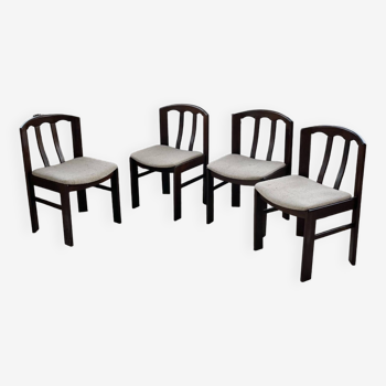 4 Scandinavian mahogany chairs