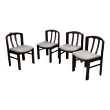 4 Scandinavian mahogany chairs