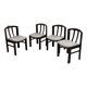 4 Scandinavian mahogany chairs