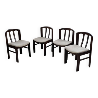 4 Scandinavian mahogany chairs