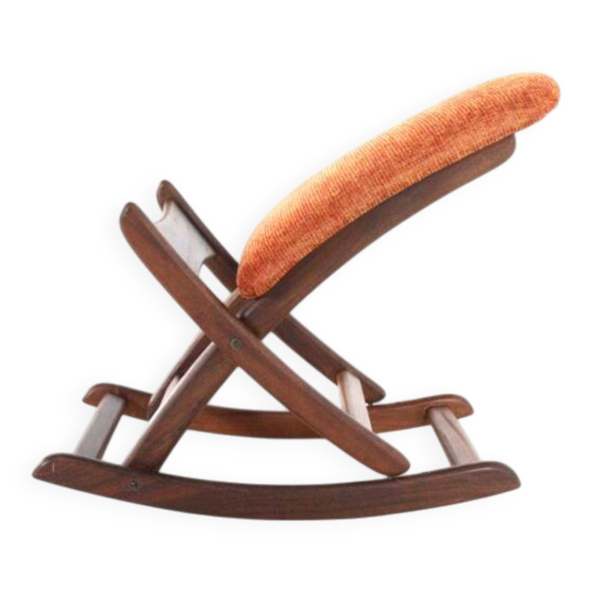 Adjustable Footstool / footrest "Uniek" - dutch design in teak