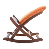 Adjustable Footstool / footrest "Uniek" - dutch design in teak