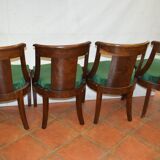 Set of 4 mahogany gondola chairs