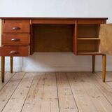 Mid-Century Danish Teak & Beech Desk, 1950s
