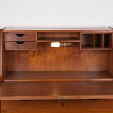 Danish Teak Secretary Desk Model 37 by Arne Wahl Iversen for Vinde Mobelfabrik 1960.