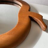 Miroir pomme en bois
