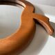 Wooden apple mirror