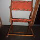 Chaise pliante bois camping style scandinave 1960