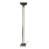 lampadaire halogene laiton et métal noir, relco milano 1970