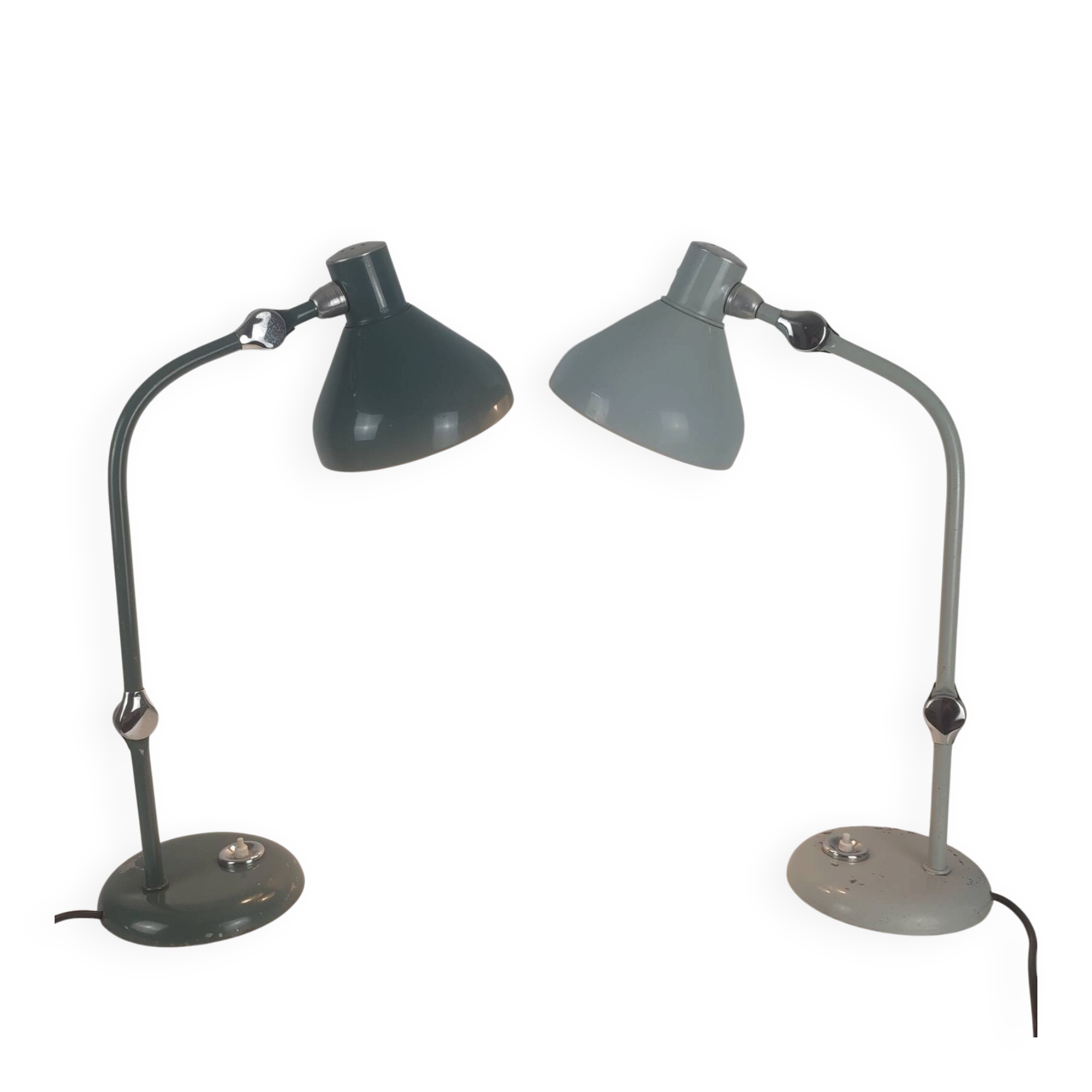 Pair of vintage Jumo GS1 desk lamps