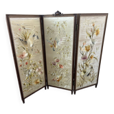 Louis XVI Style Screen, wood and silk