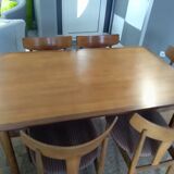 Extendable table in teak Scandinavian SAMCOM 1960