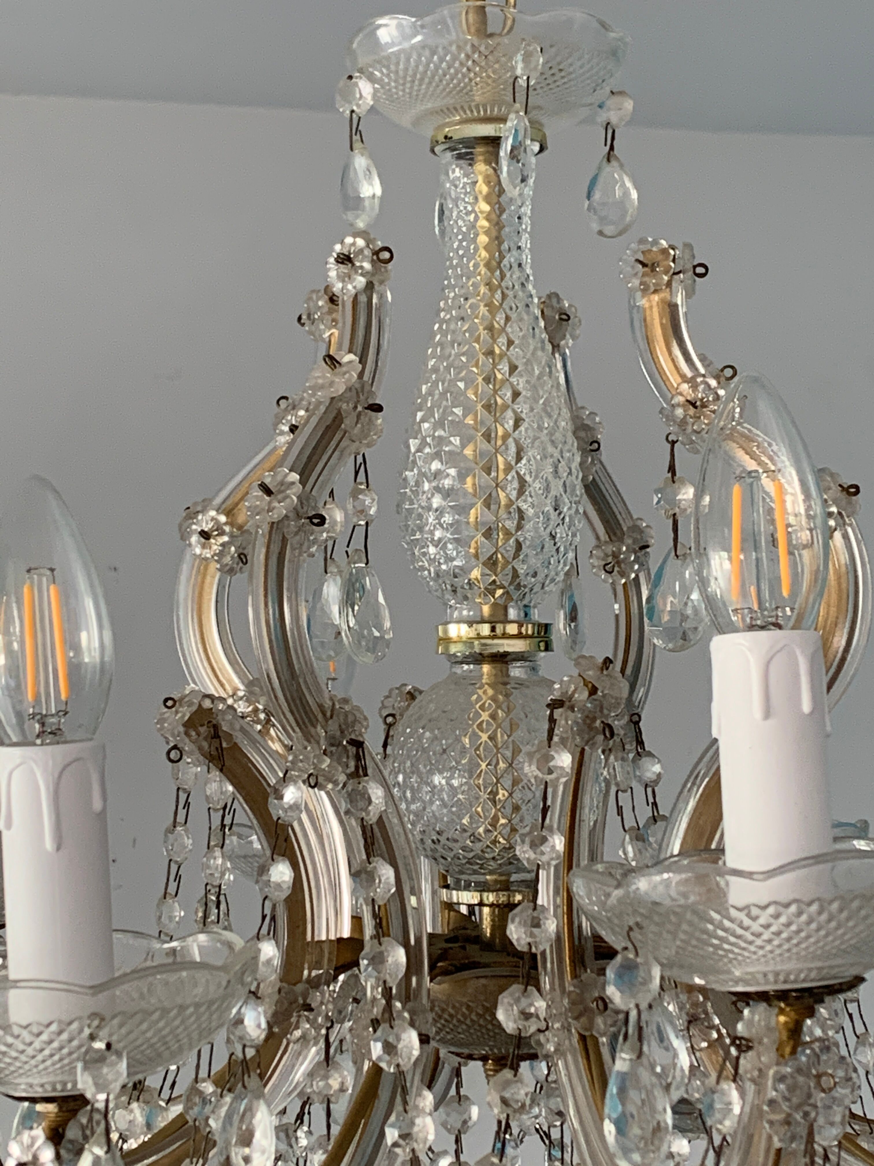 Lustre Marie Thérèse, 8 pampille fires, 1970