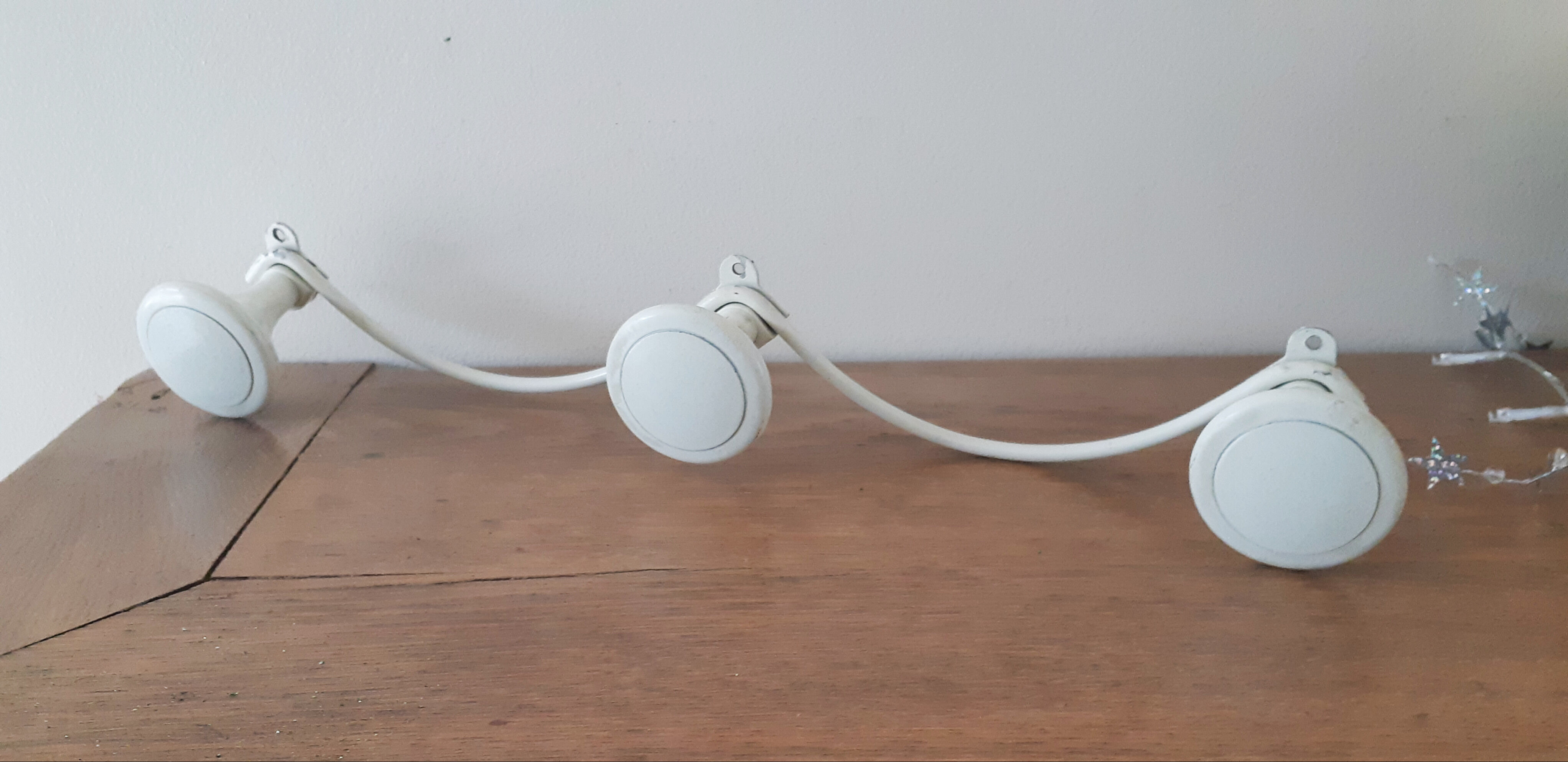 Coat rack 3 heads white