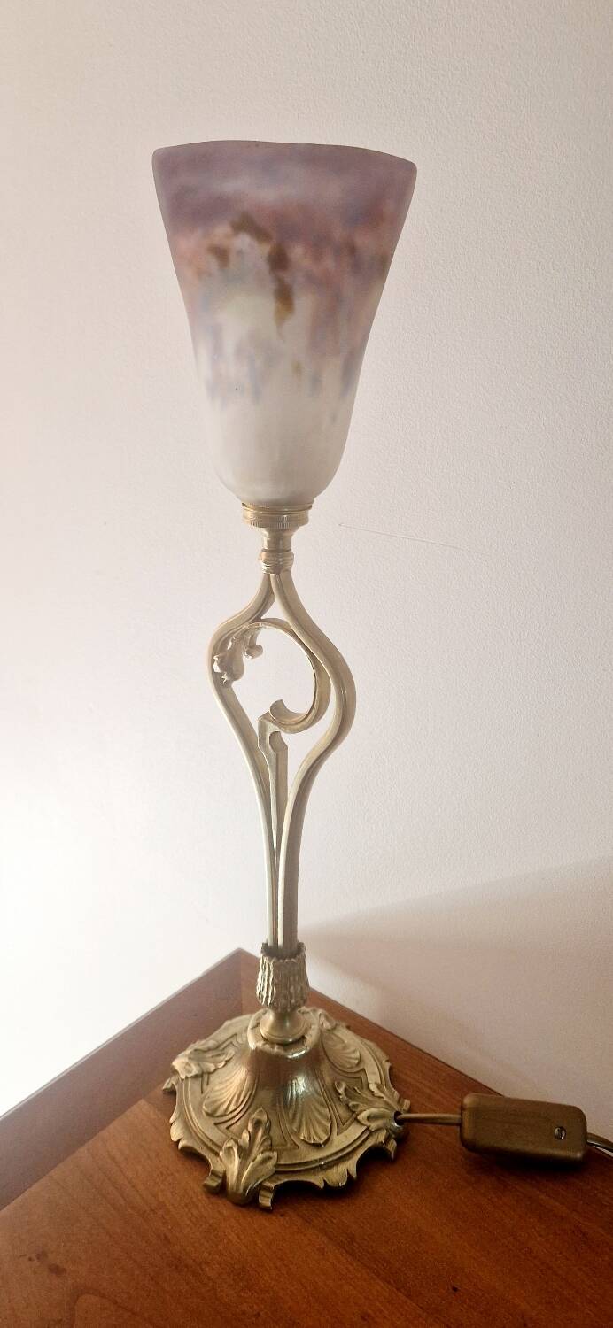 Art Nouveau style lamp by Müller Frères