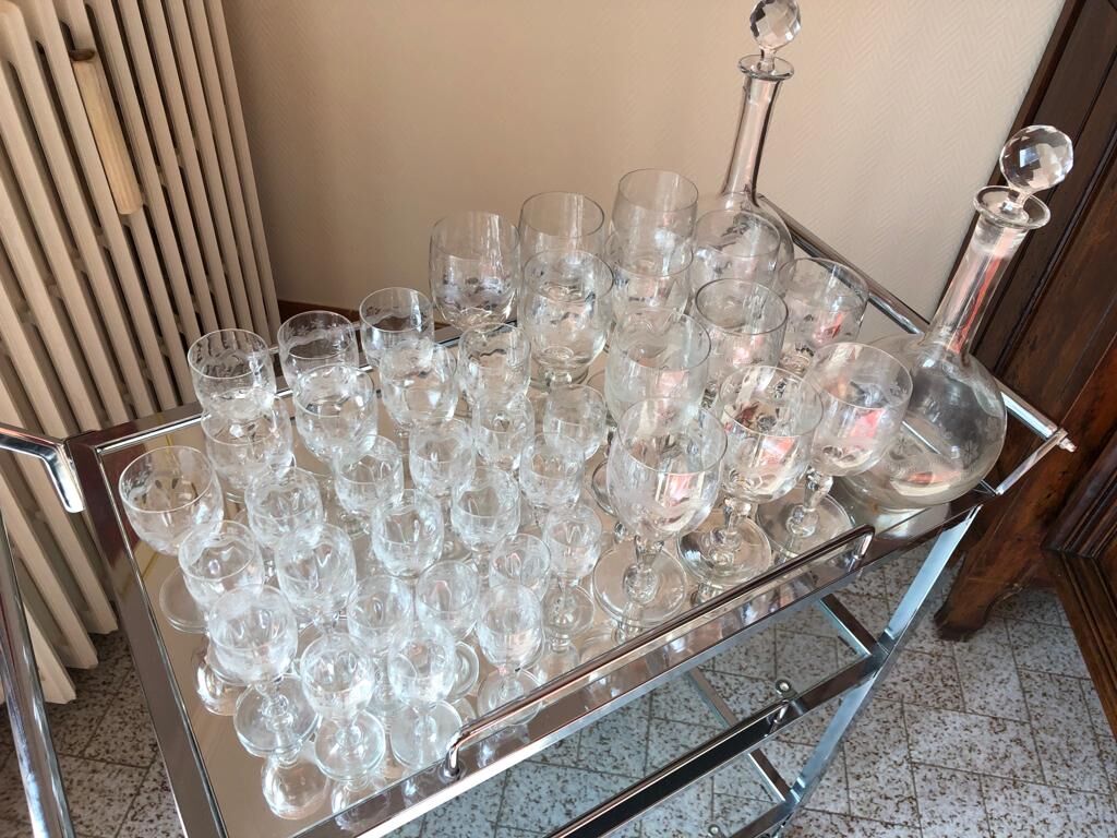 Services de verres de différentes tailles