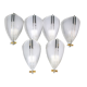 Six VeArt Murano wall lamps by Guismondi for Artemide