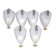 Six VeArt Murano wall lamps by Guismondi for Artemide