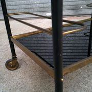 Vintage wheeled bar