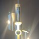 Designer Silver Lamp with Four Silver-Top Bulbs