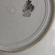 Old plate with geometric pattern Lunéville France